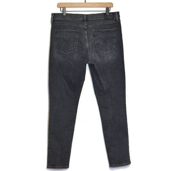 Levi's 311 Shaping Skinny Mid Rise Stretch Black Premium Denim Jean Size 32 - Picture 6 of 16